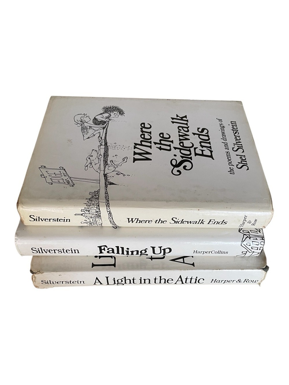 Three Vintage Shel Silverstein Titles 1974 1981 1996 Hardcovers Dust Jackets
